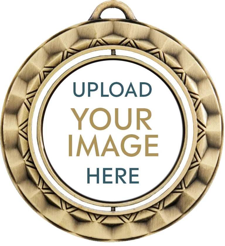 Custom Spinning Car Show Medals – Full-Color Insert