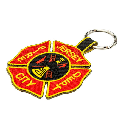 Custom embroidered 2-inch keytag keychain example 2