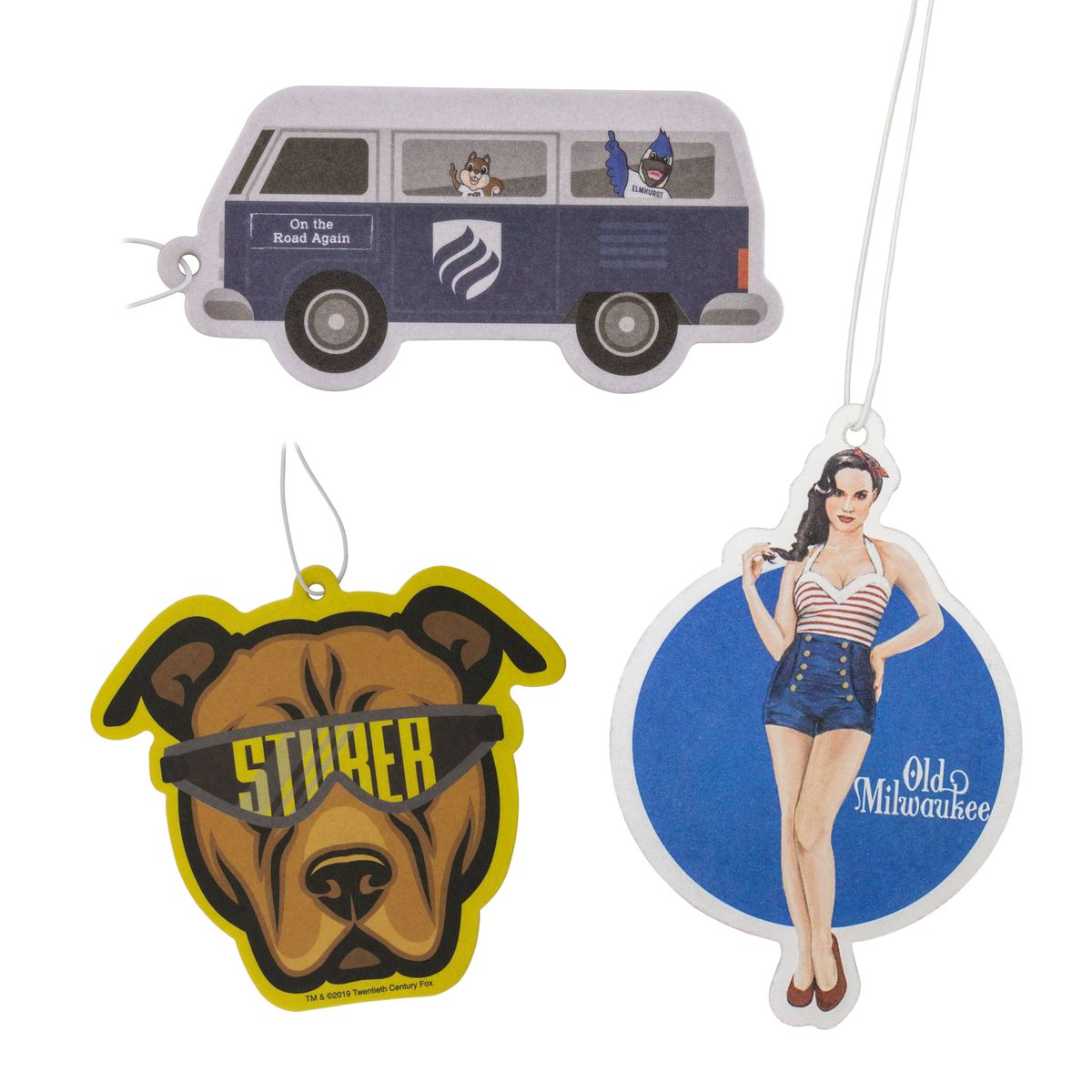 Custom-shaped full-color paper air freshener example 2