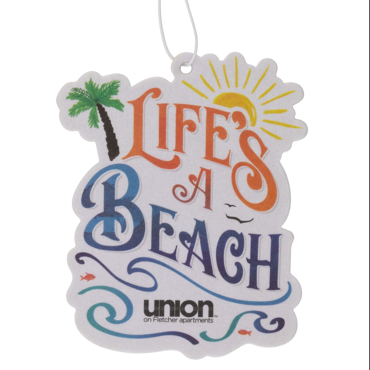 Custom-shaped full-color paper air freshener example 4