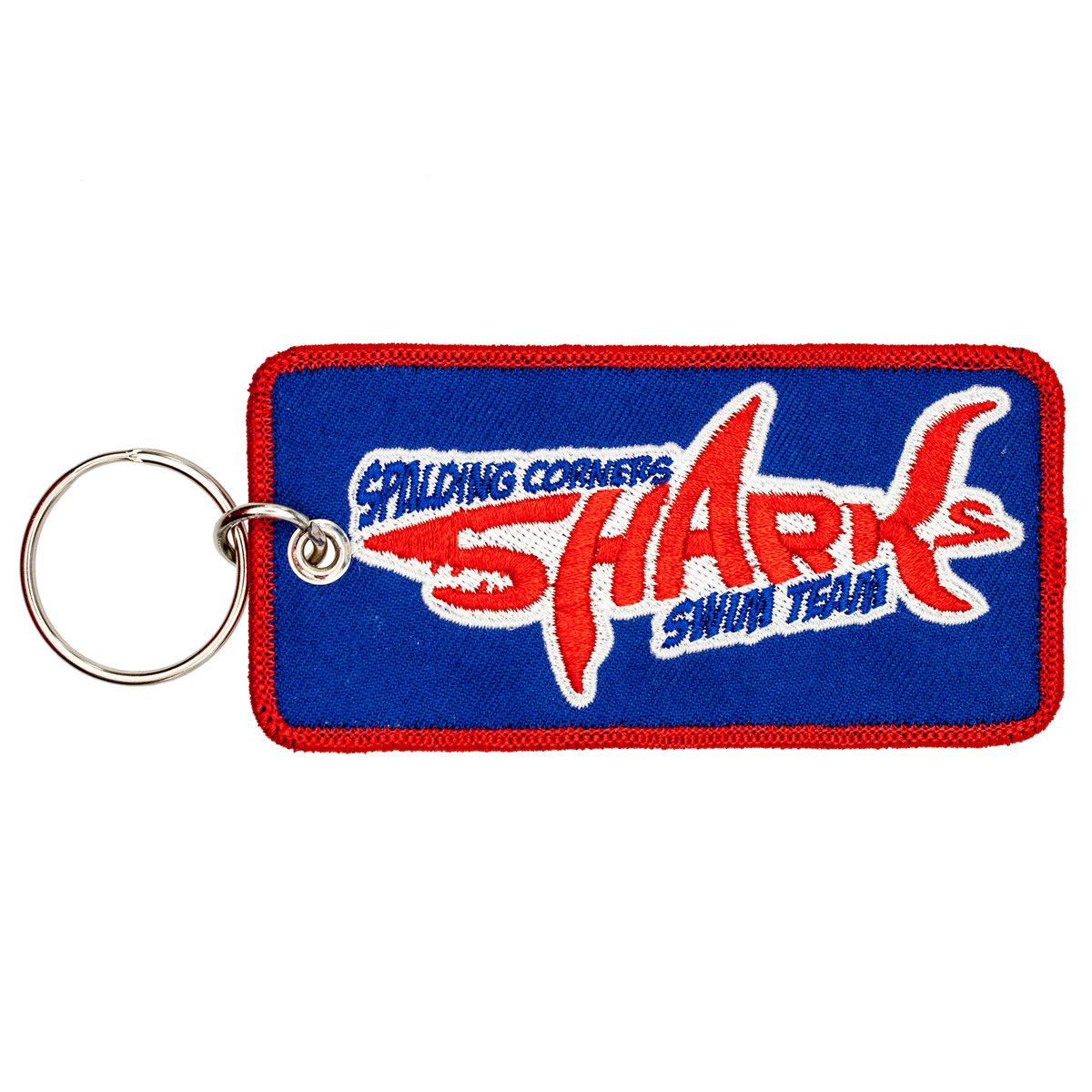 Custom embroidered 2-inch keytag keychain example 5