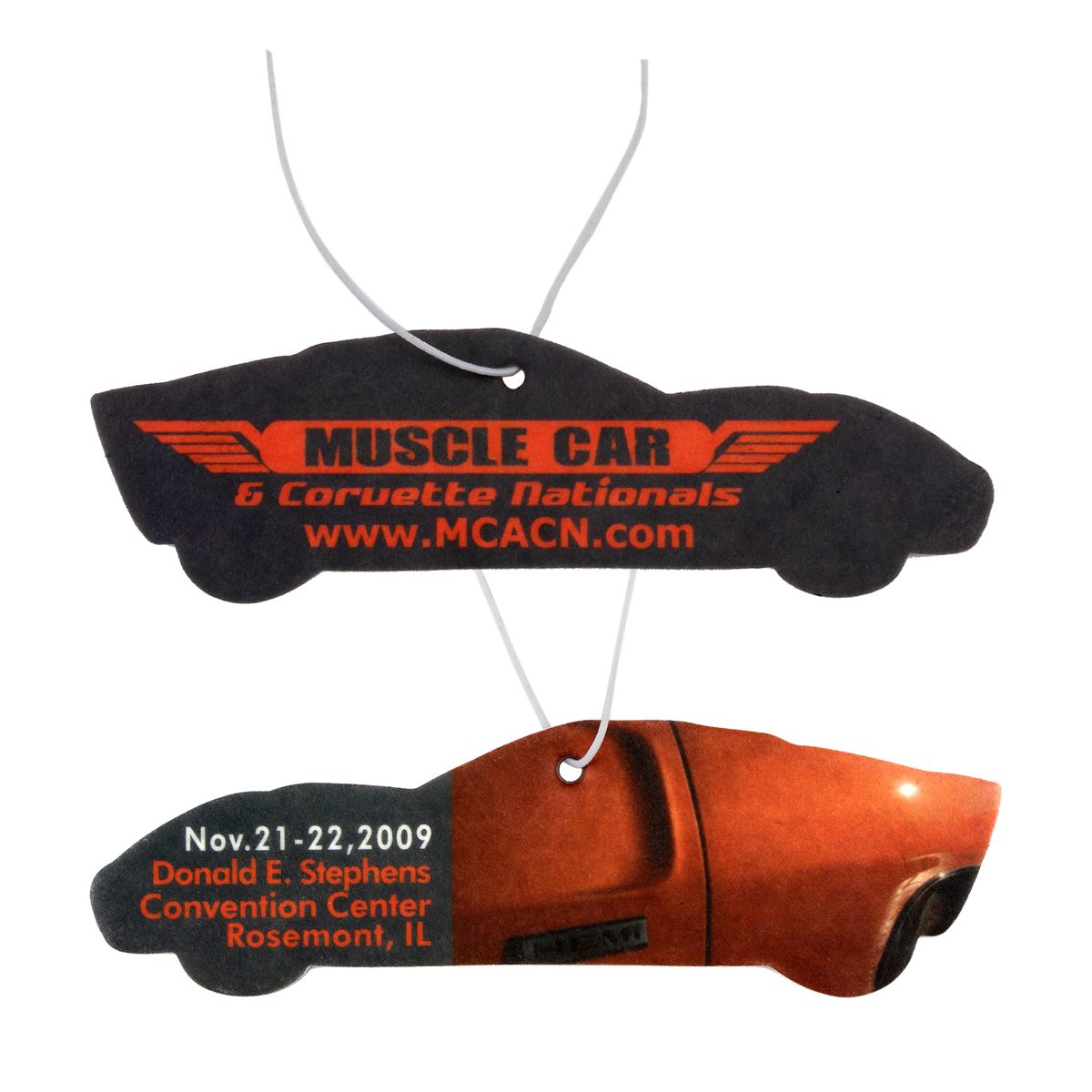 Custom car-shaped full-color paper air freshener