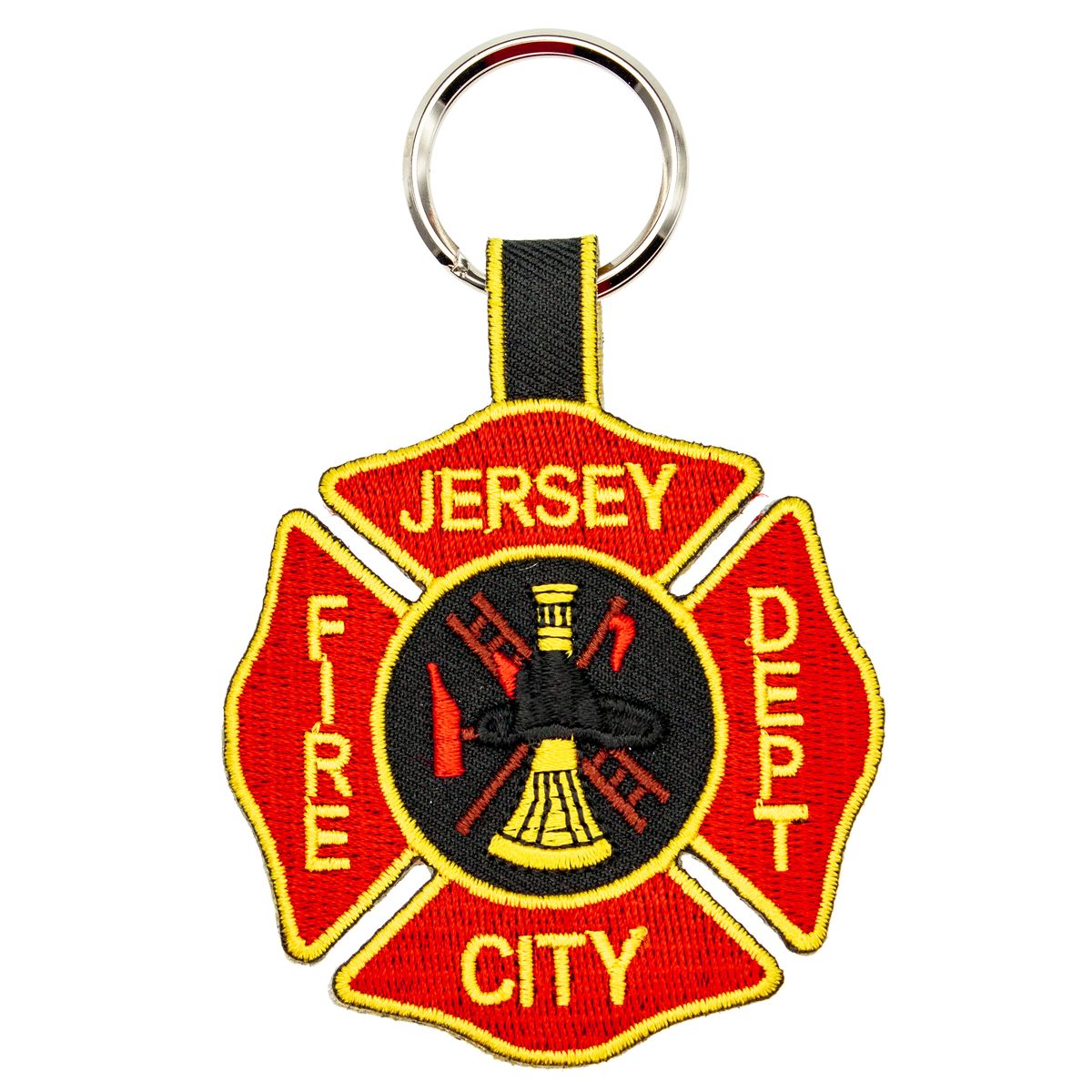 Custom embroidered 2-inch keytag keychain example 3