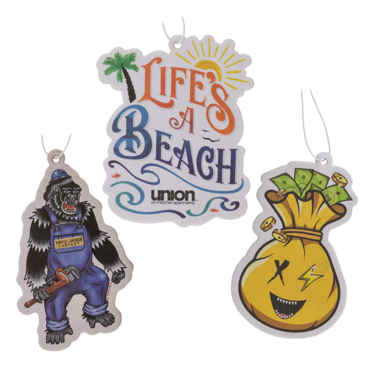 Custom-shaped full-color paper air freshener example 8