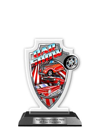 6" Arrowhead Acrylic Car Show Trophy – Personalized Award