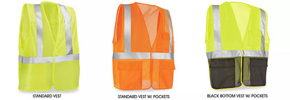 Class 2 Hi-Vis Safety Vests