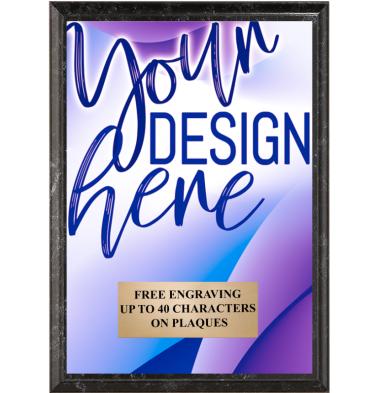 Custom Show Stopper Car Show Award Plaques – Full-Color Art & Engraved Plate