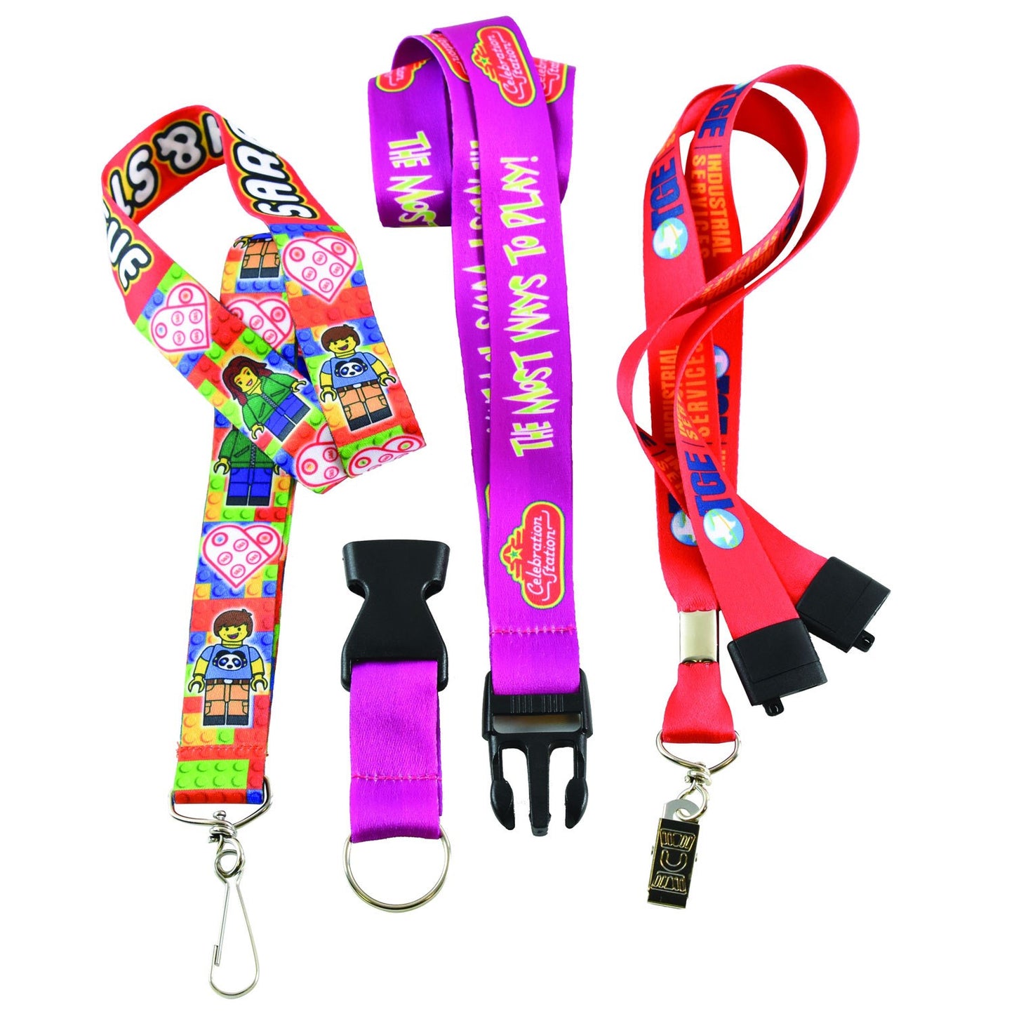 Custom 3/4" Full-Color Dye-Sublimation Lanyards