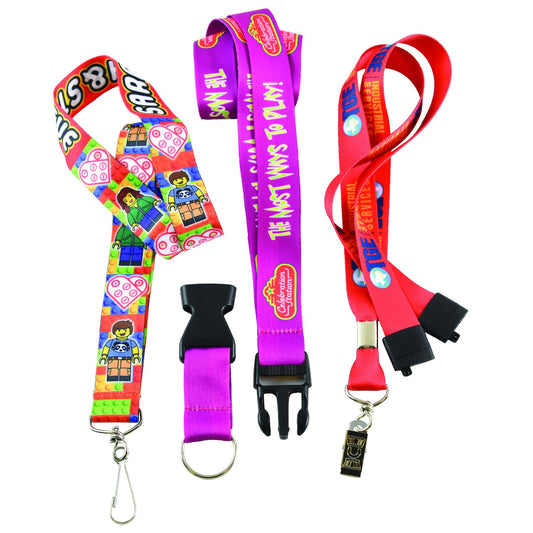 Custom 3/4" Full-Color Dye-Sublimation Lanyards