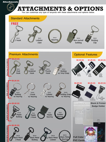 Custom 3/4" Full-Color Dye-Sublimation Lanyards
