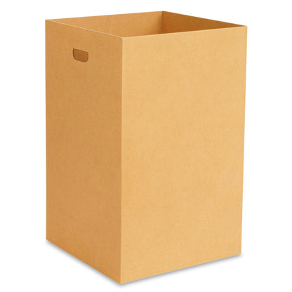 Blank kraft 40-gallon corrugated trash can