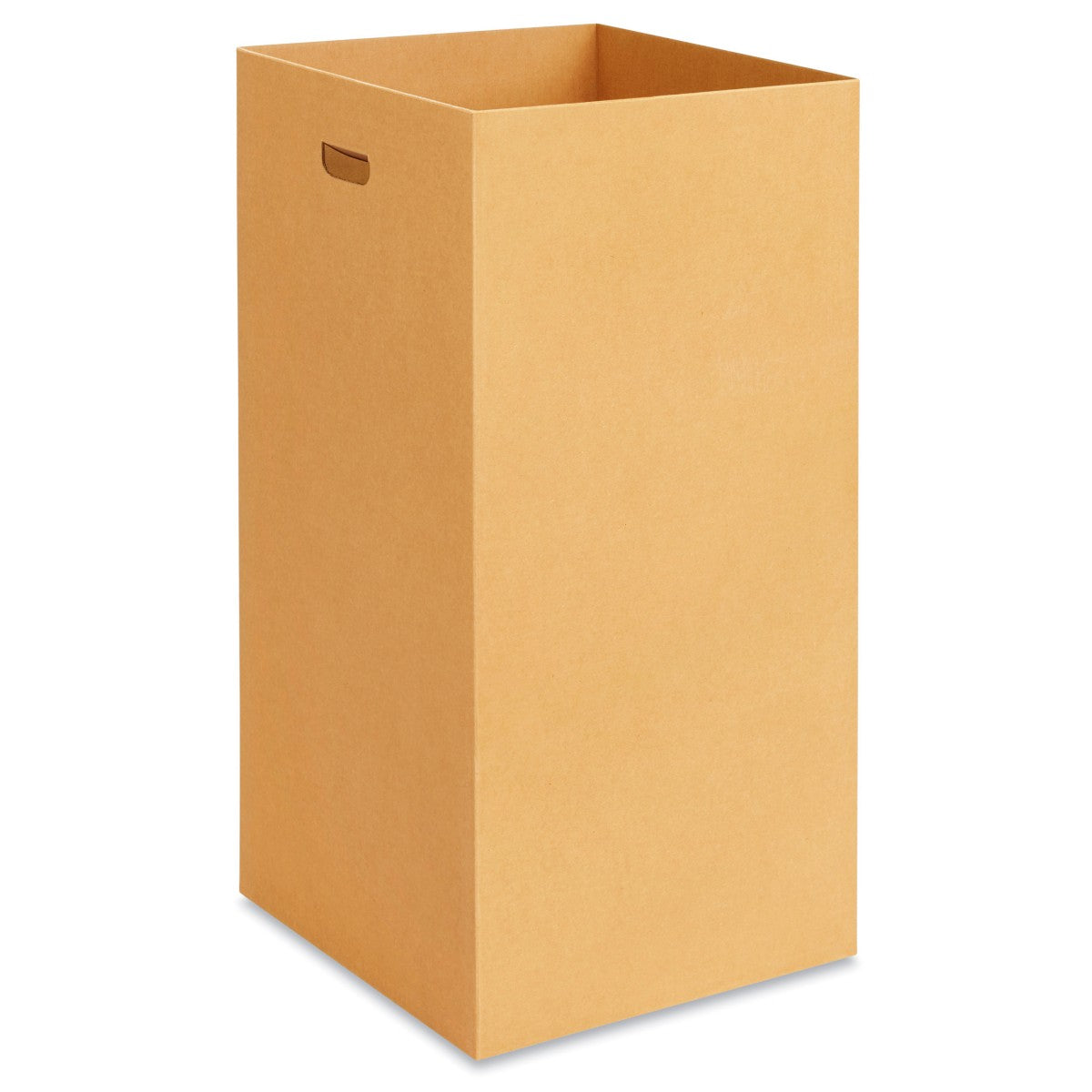 Blank kraft 50-gallon corrugated trash can
