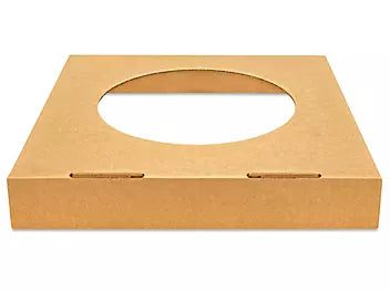 Corrugated Trash Cans – White or Kraft or Custom Print