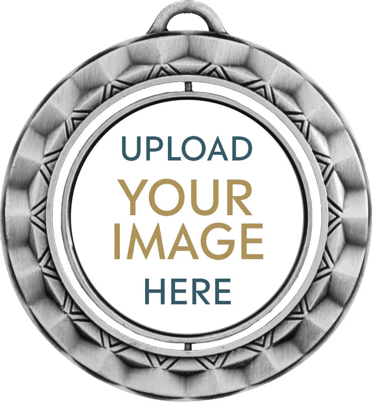 Custom Spinning Car Show Medals – Full-Color Insert