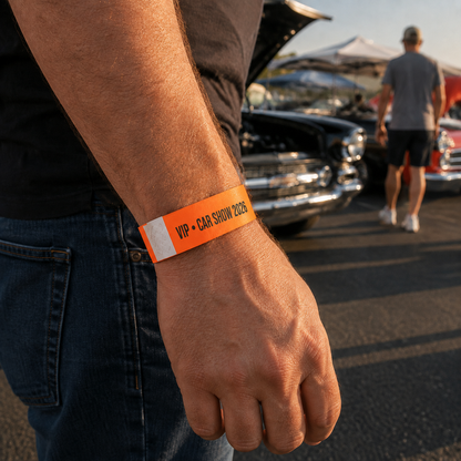 Custom Printed Tyvek Event Wristbands – 3/4"