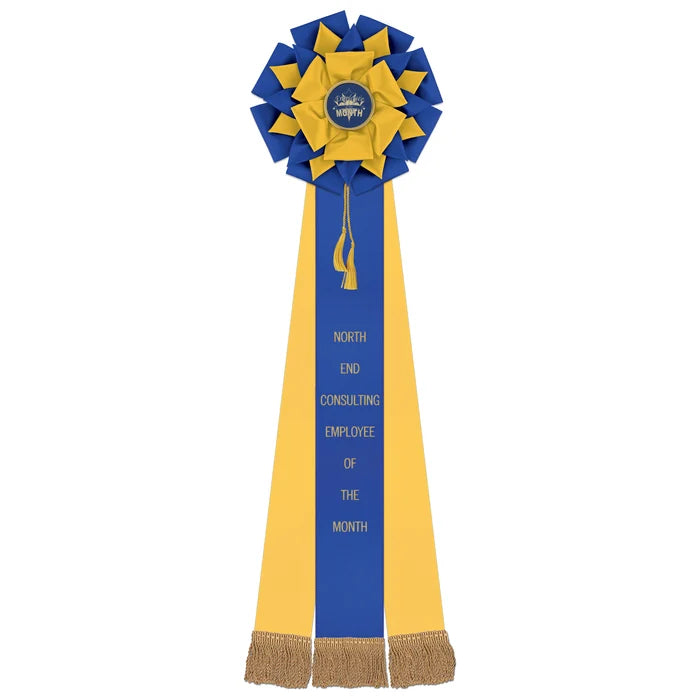 Custom Car Show Winner Rosette Ribbons