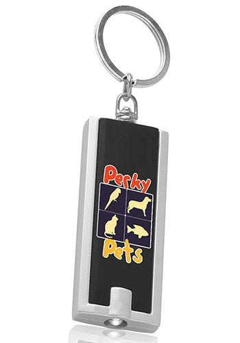 Custom Rectangle Light Keychains – 1 Color or Full Color
