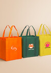 Reusable grocery tote bag product view 4